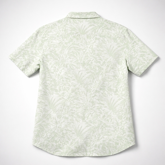 Columbia Men’s Short Sleeve Hawaiian Shirt – Tropical Print - Picture 3 of 8